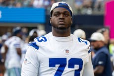 El guardia de los Cowboys Tyler Smith se perderá al menos un mes por lesión en el pulgar y cirugía