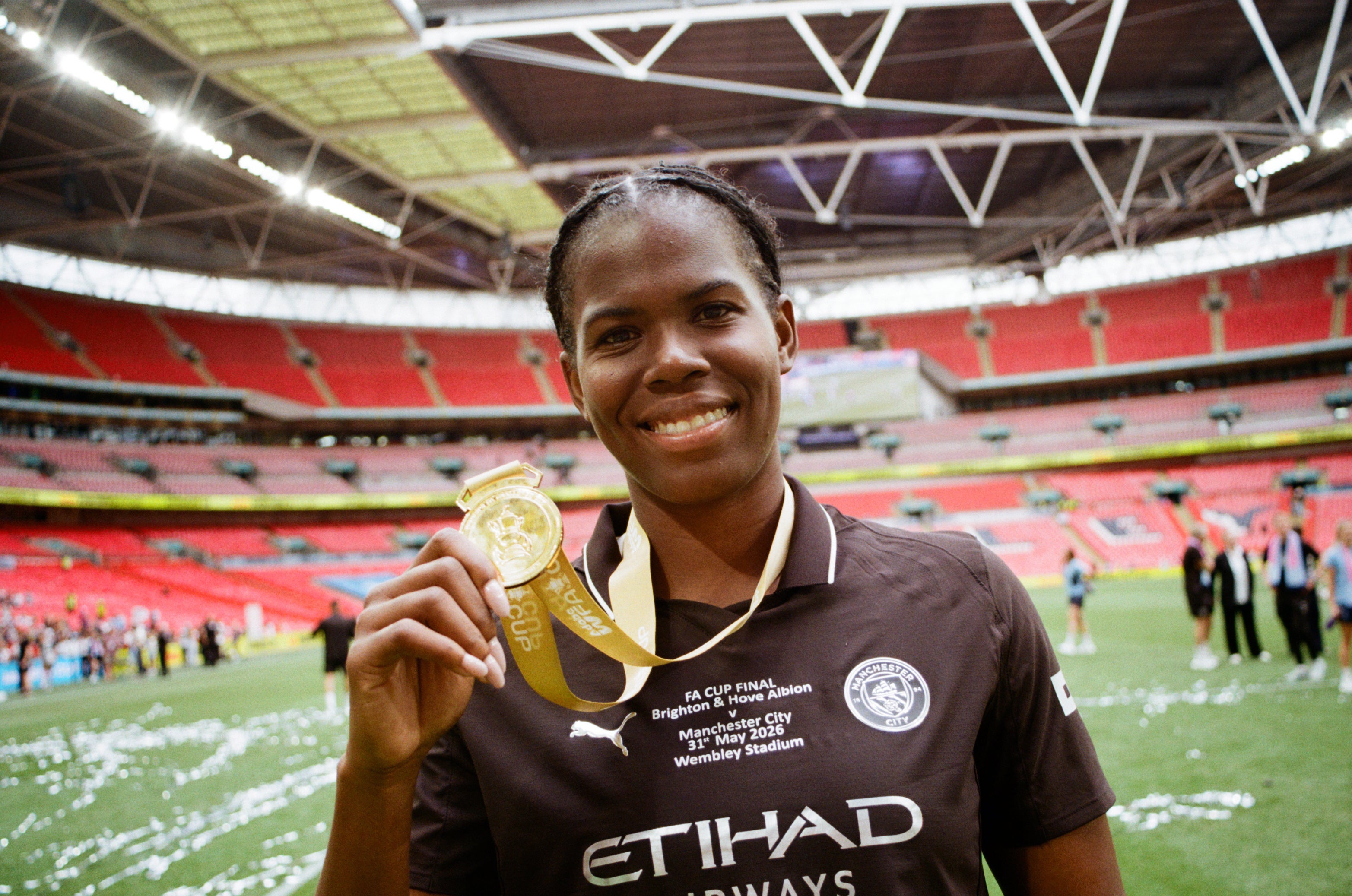 Khadija Shaw figura entre las favoritas tras liderar al Manchester City hacia el doblete de la liga femenina inglesa (WSL) y la Copa FA