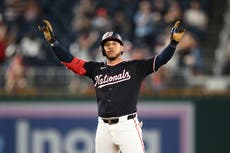 Nacionales anotan 3 en la 8ª y remontan para cortar racha de 7 derrotas al superar 4-3 a Angelinos