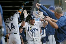 Freddy Peralta y Jonathan Aranda ayudan a Rays a vencer 14-4 a Astros y barrer la serie