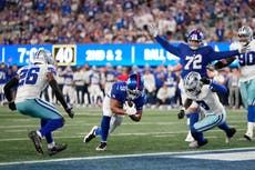 El ataque de Giants aplasta a Cowboys y John Harbaugh debuta como entrenador con triunfo 28-20