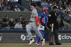 Zach McKinstry anota la carrera de la ventaja por error y Tigres vencen 6-5 a Azulejos