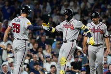 Acuña, Albies y Baldwin conectan jonrones de 2 carreras y Braves vencen a Cubs 6-3