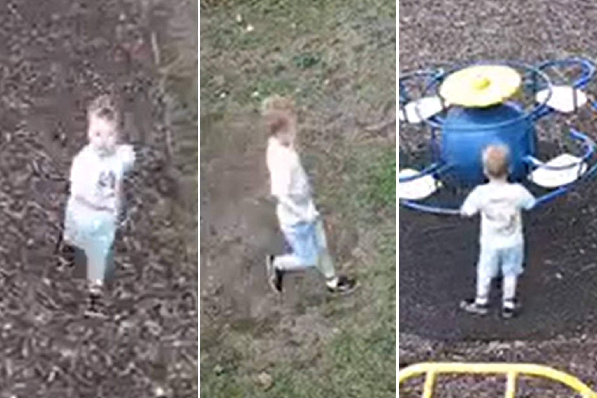 La última vez que se vio a Noah fue en las cámaras de seguridad de un parque en Brantham