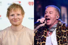 Ed Sheeran pierde 150.000 seguidores en Instagram tras la polémica con Macklemore.