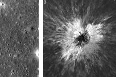 Sonda de la NASA descubre un enorme nuevo cráter en la Luna
