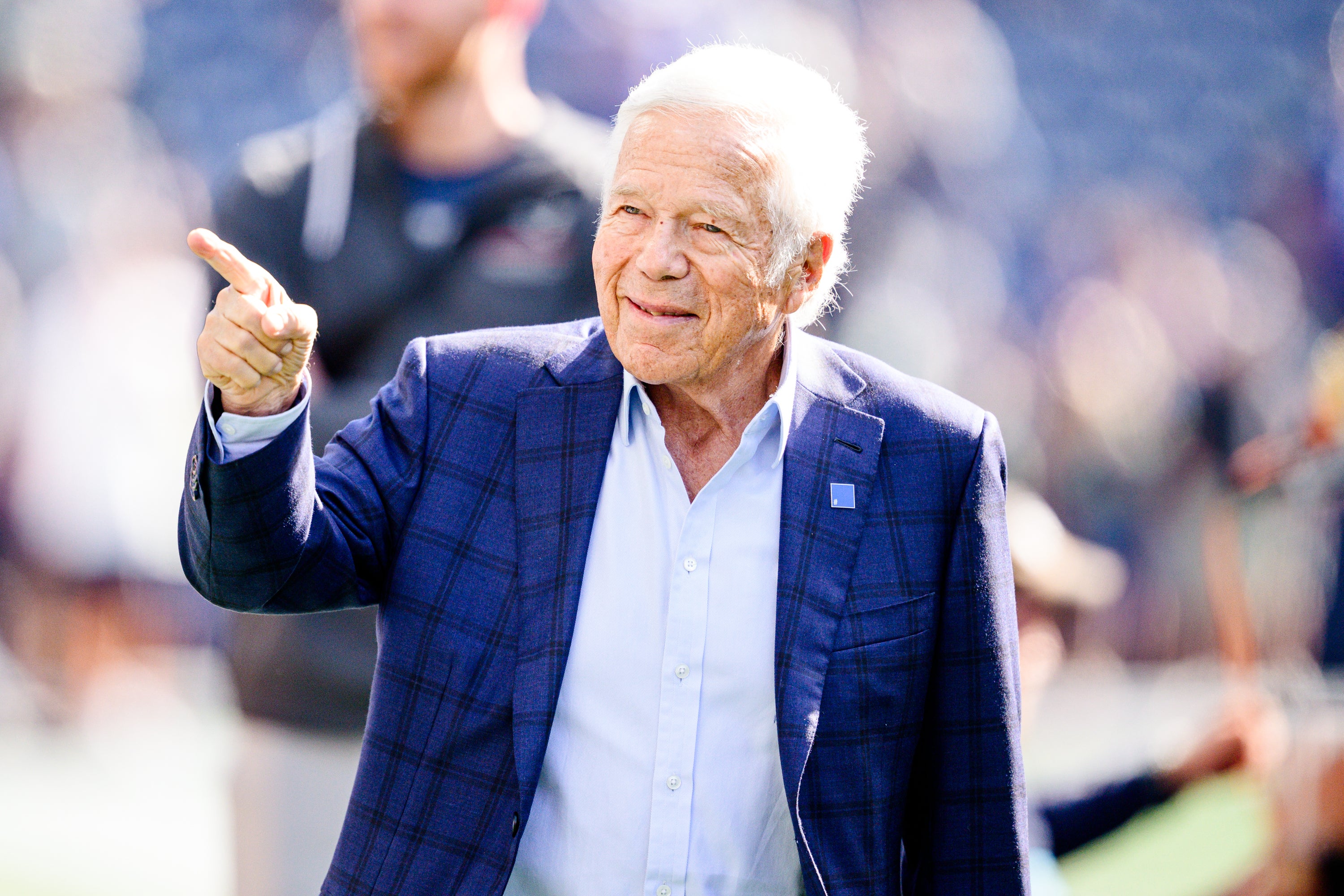 El empresario estadounidense Robert Kraft a principios de este mes