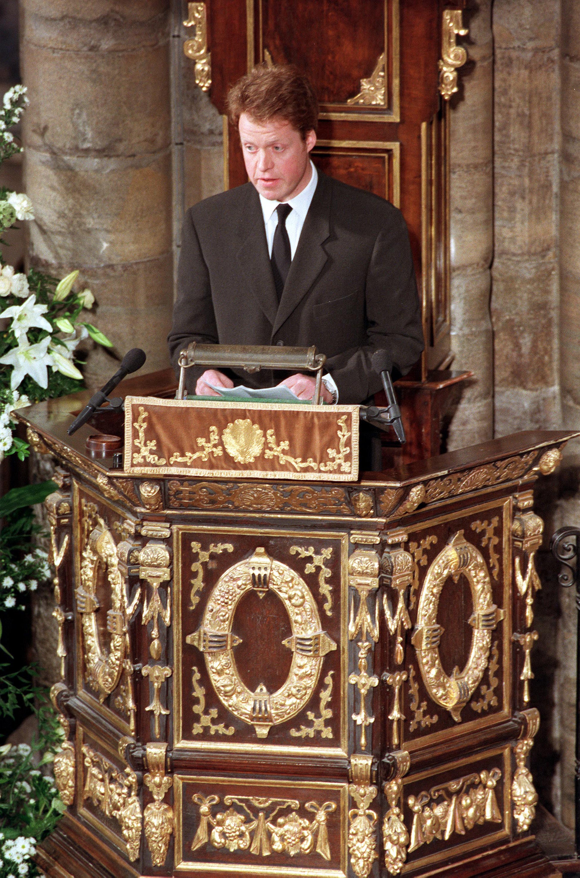 Spencer pronunció un famoso discurso en memoria de su hermana en su funeral