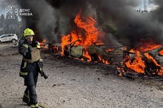 Una andanada rusa de misiles y drones contra Ucrania deja al menos 19 heridos, incluidos niños