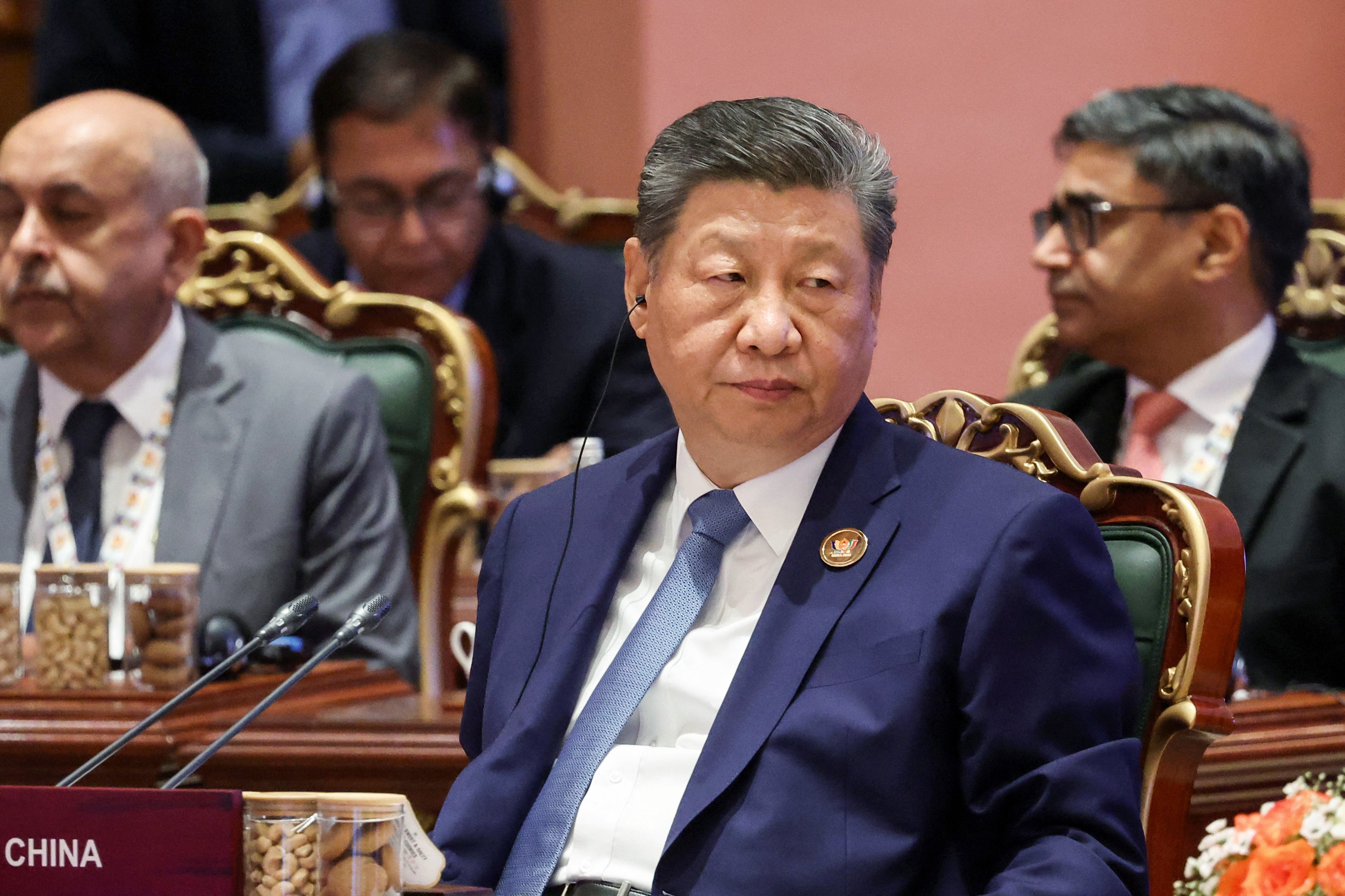 El presidente chino Xi Jinping en la cumbre BRICS en Delhi, India, el 13 de septiembre de 2026