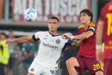 Inter rescata un empate 2-2 ante la Roma y Dortmund asumen el liderato de la Bundesliga