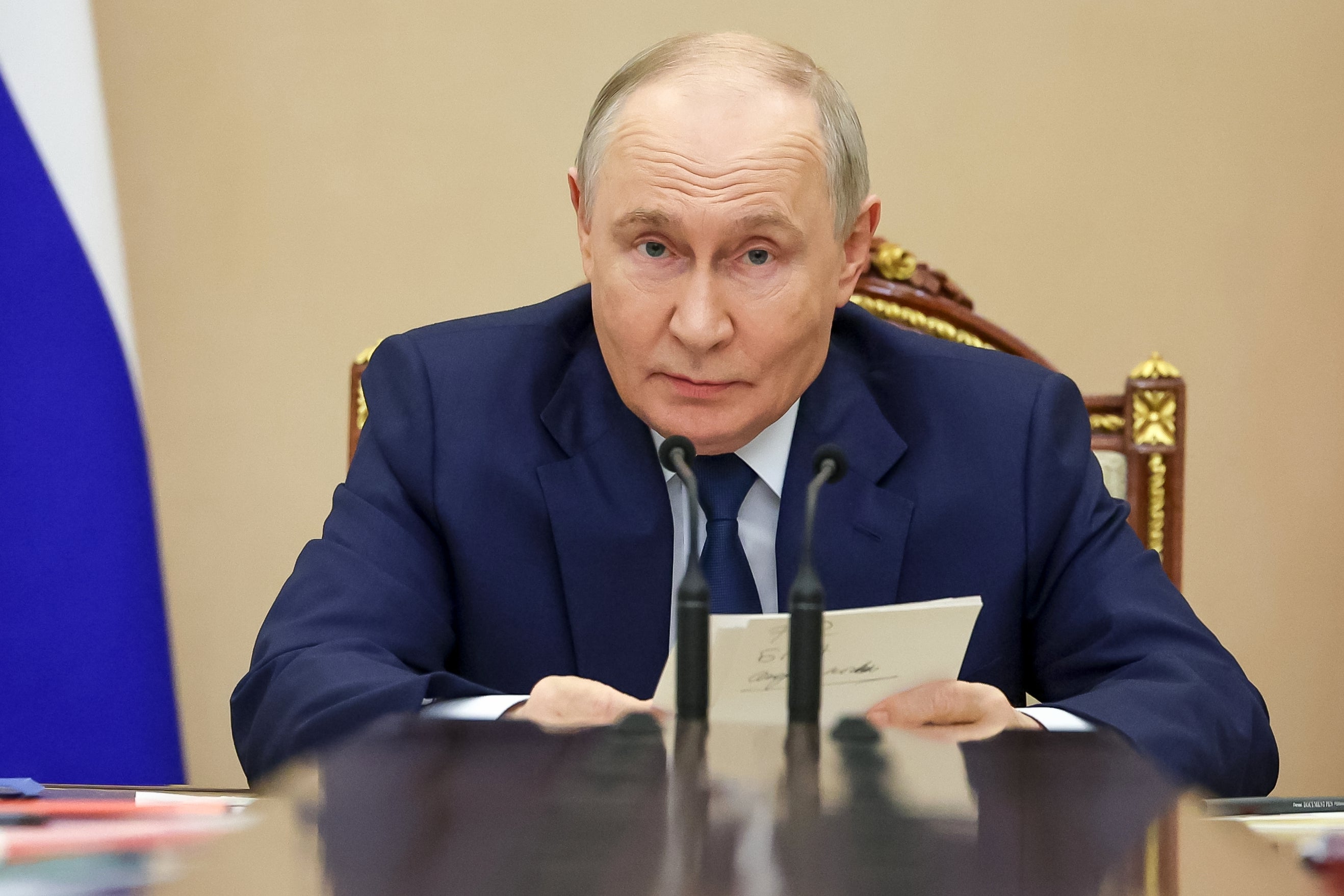 Vladimir Putin aseguró a los rusos que su “elección y determinación” demostrarían el respaldo a los “combatientes” del país