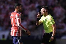 Atlético de Madrid quiere fin del "acoso arbitral" tras quejas de Mourinho