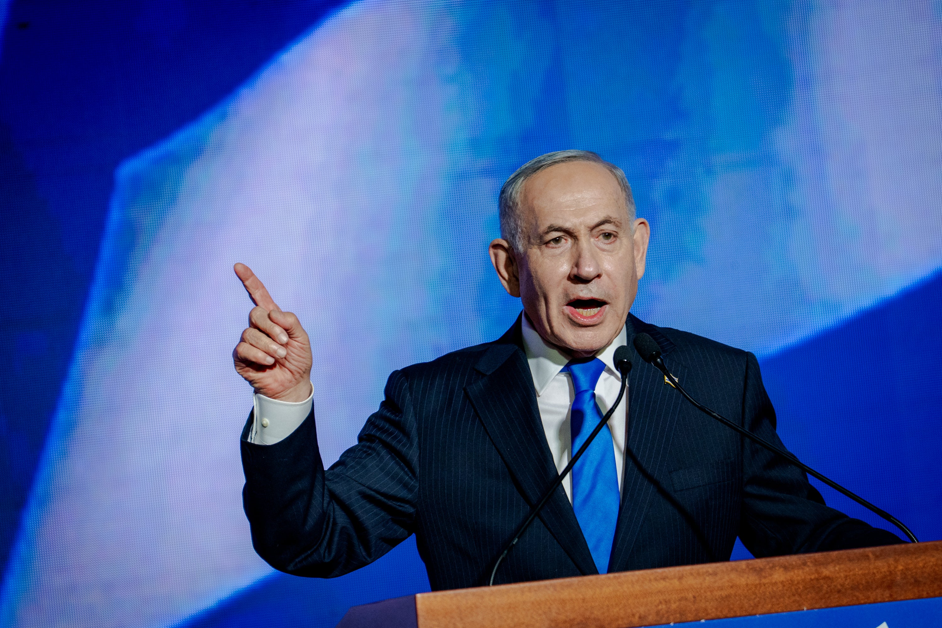 El líder israelí Benjamin Netanyahu está acusado de crímenes de guerra por la CPI, cargos que él niega