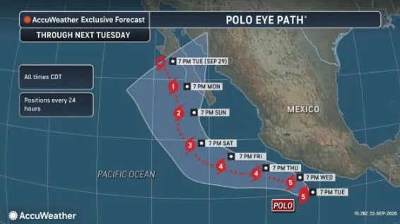 El sur de Arizona y Utah enfrentan el “mayor riesgo” de recibir fuertes lluvias la próxima semana debido a la tormenta, advirtió un meteorólogo