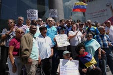 Protestan en capital venezolana por presencia de Delcy Rodríguez en Asamblea General de la ONU