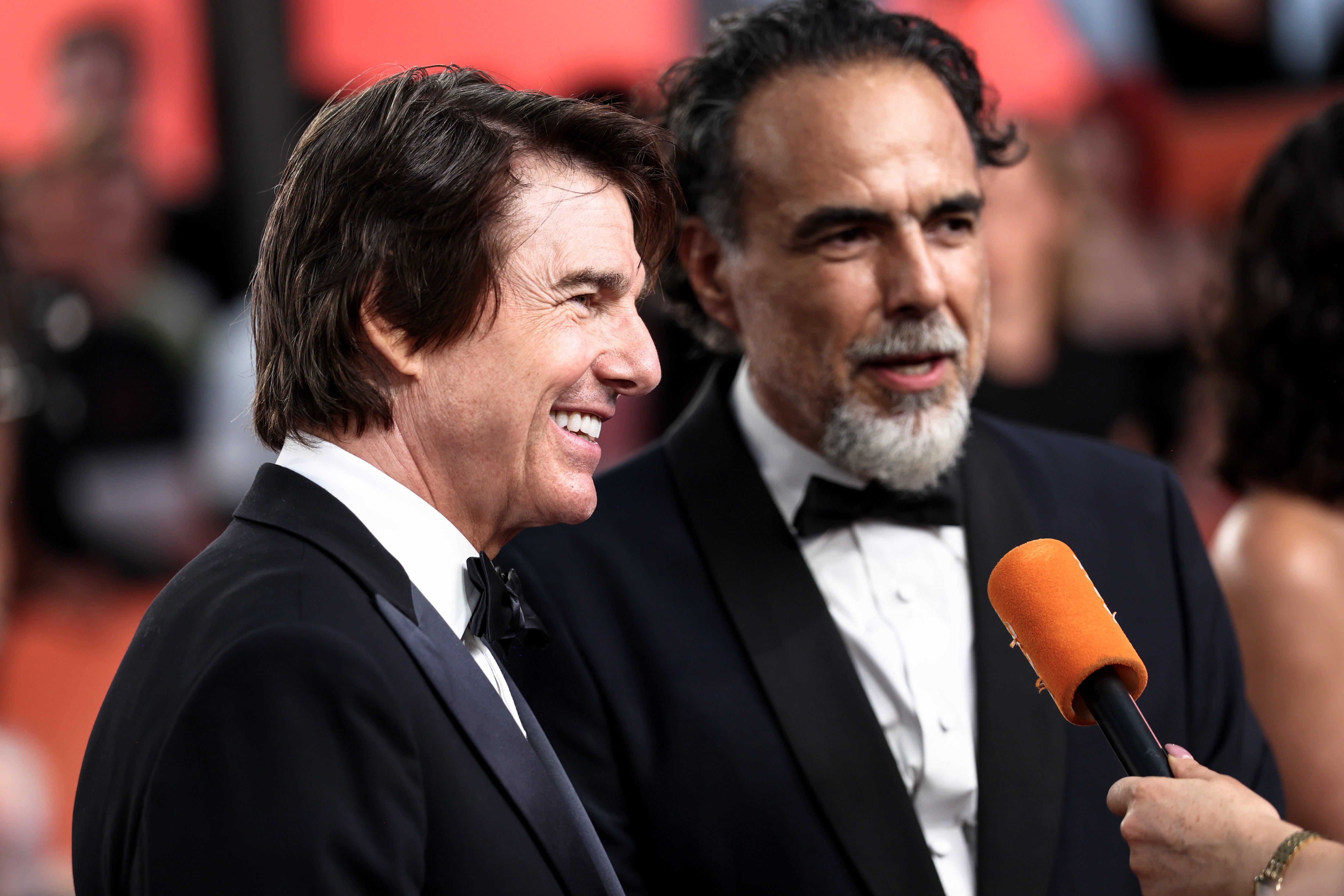 Tom Cruise y Alejandro González Iñárritu en el estreno mundial de ‘Digger’ en Londres, Reino Unido