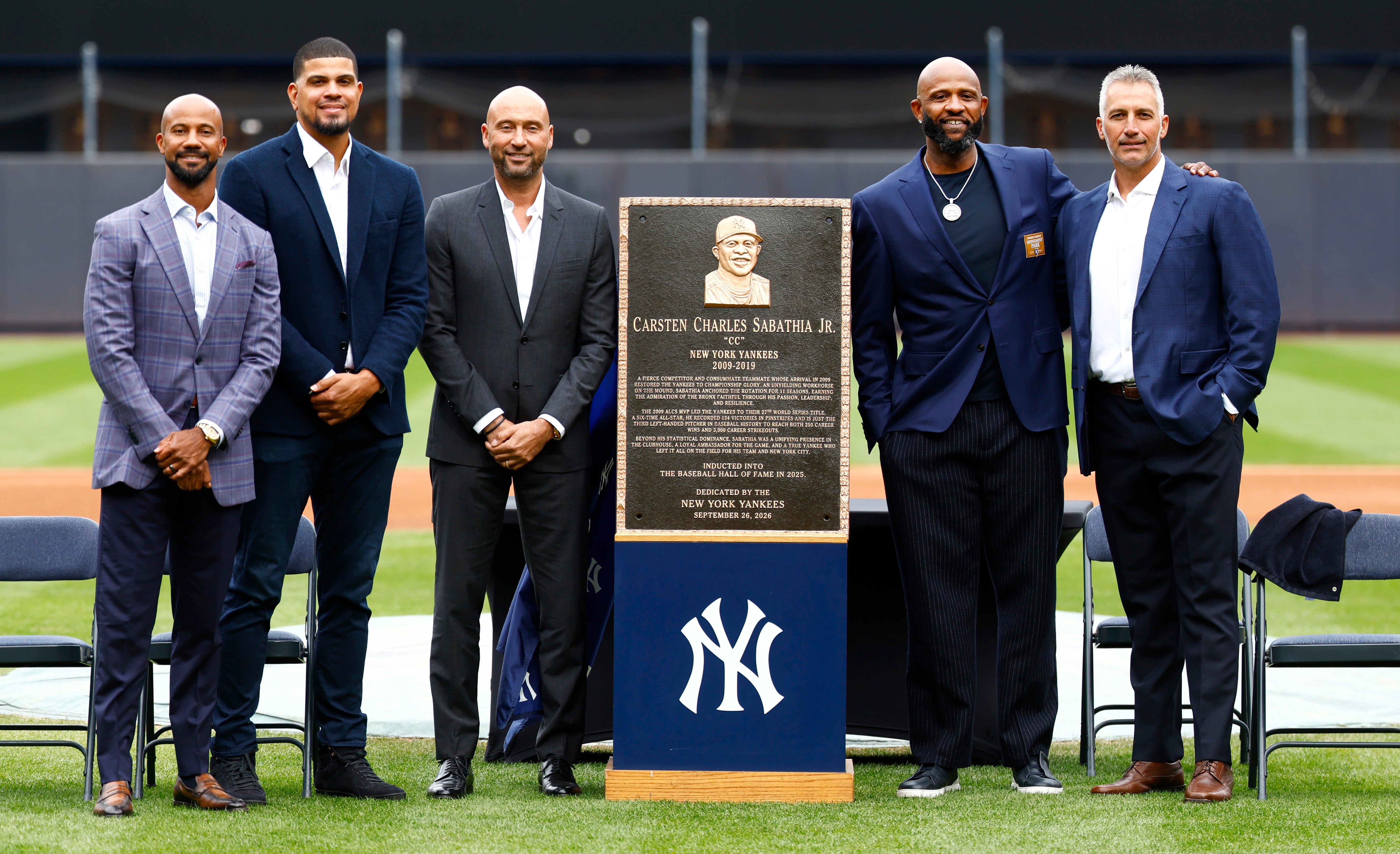 Yankees retiran el número 52 de CC Sabathia y lo honran en Monument Park