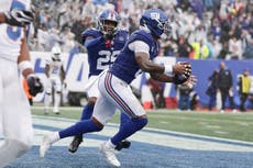 Giants aguantan para vencer a Titans 12-7, pero Burns sufre lesión de rodilla