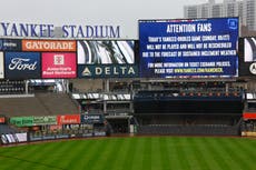 Juego de final de temporada entre Orioles y Yankees cancelado por lluvia