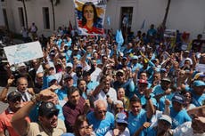 Caravana motorizada en Venezuela pide “retorno seguro" de líder opositora Machado