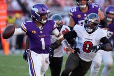 Los Vikings vencen 23-16 a los Buccaneers y se ponen 3-0