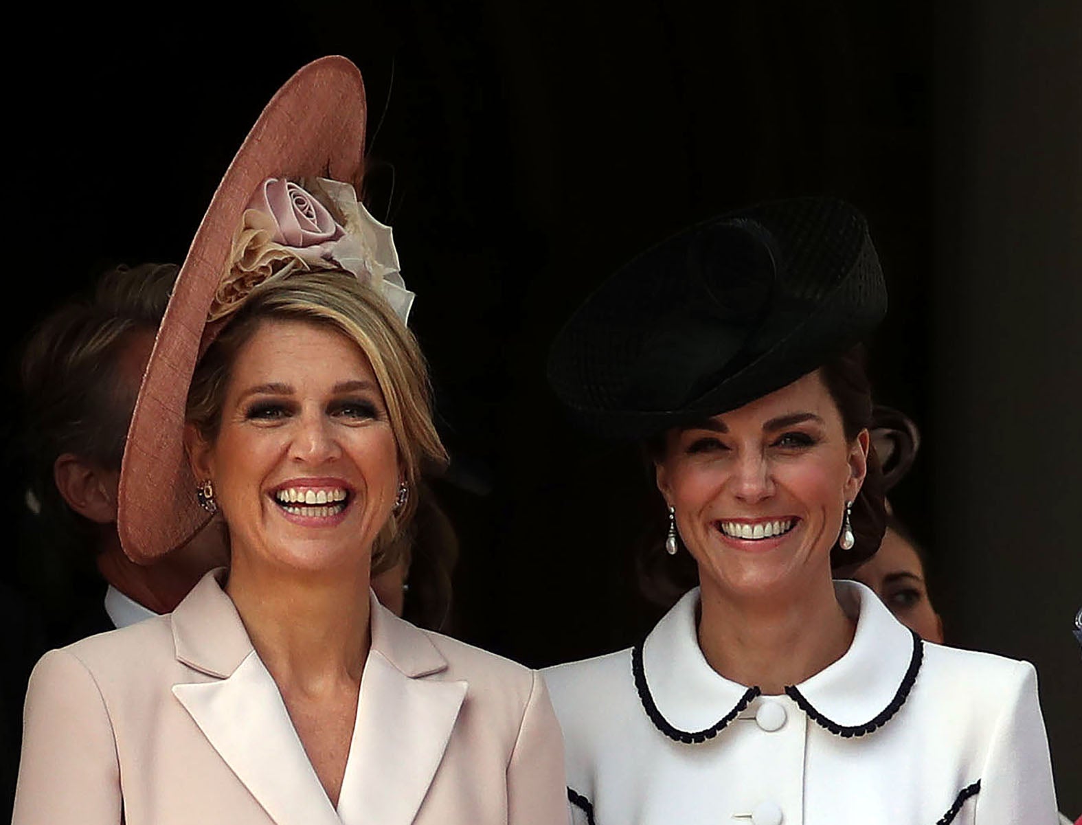 La reina Máxima y Catherine, entonces duquesa de Cambridge, durante la ceremonia de la Orden de la Jarretera en la capilla de San Jorge