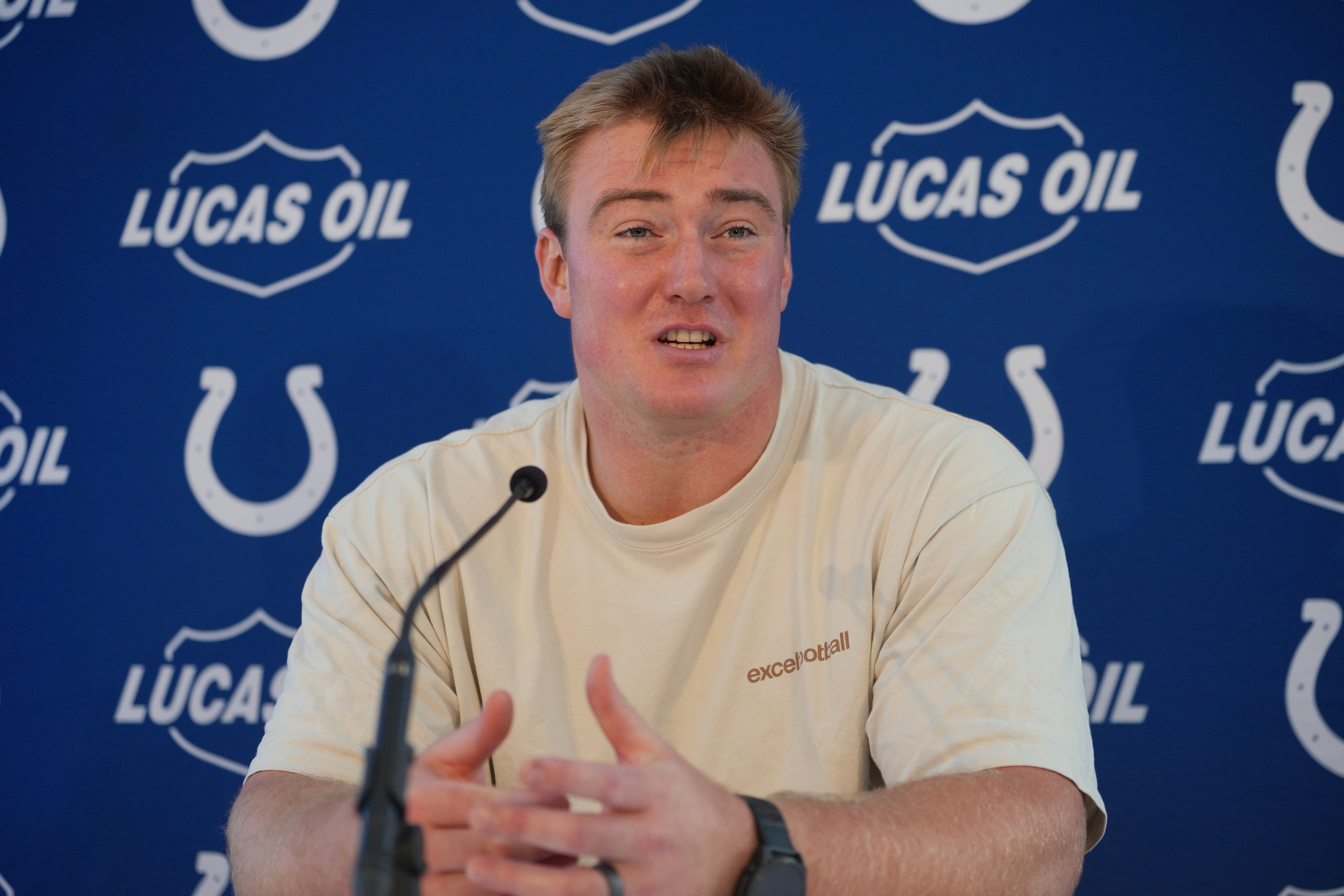 Bernhard Raimann, de fanático en Wembley a titular de los Colts en un regreso especial a Londres