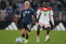 Argentina impiadosa golea 7-0 a Burkina Faso; Mastantuno y Prestianni debutan como goleadores