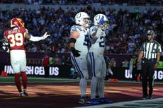 Colts vencen 30-13 en Londres a los Commanders que perdieron a Mariota en el primer periodo