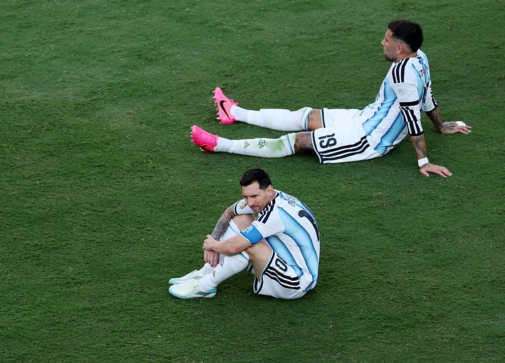 Messi formó parte de la dolorosa derrota de Argentina en la final del Mundial este verano