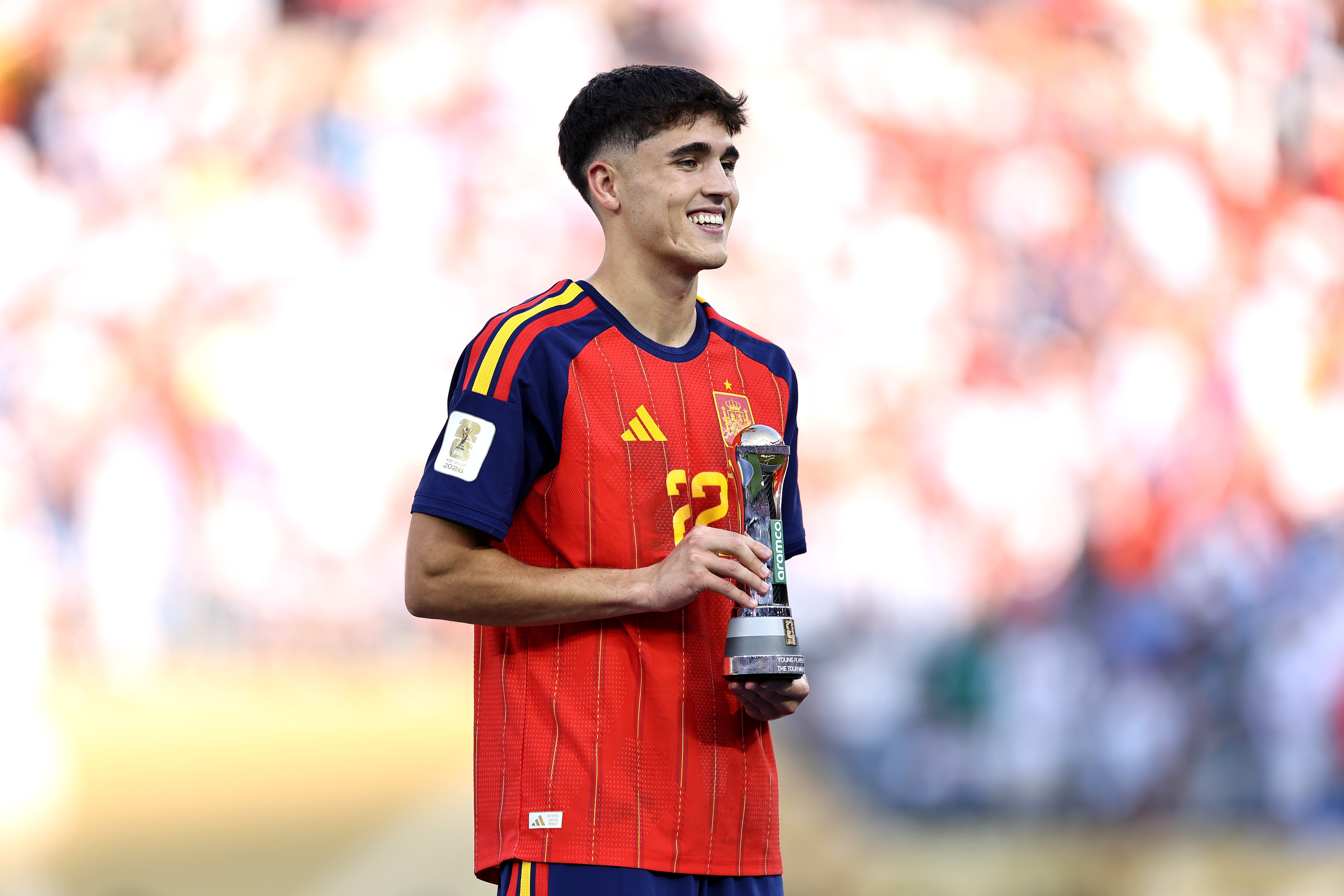 Pau Cubarsi fue el mejor jugador joven del torneo en la Copa Mundial