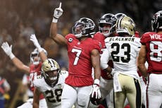 Bijan Robinson arrasa con 145 yardas y 2 TD en una paliza 45-24 de Falcons a Saints