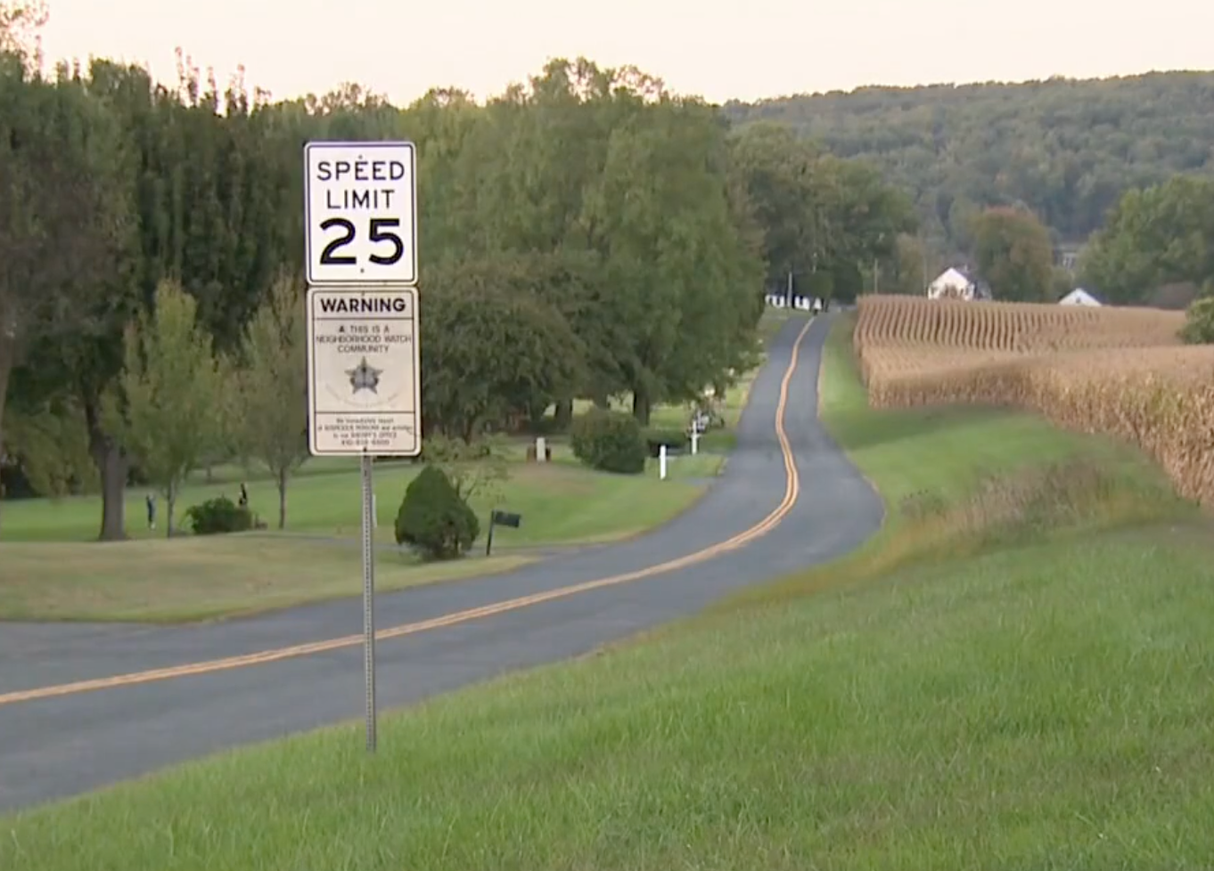 El incidente tuvo lugar en Pylesville, Maryland, en la vía Heaps School Road (en la imagen)
