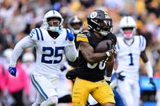 Un brillante Jaylen Warren guía a los Steelers a la victoria 34-22 ante Colts