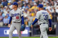 Los Cerveceros castigan temprano a Yamamoto para poner a Dodgers en problemas