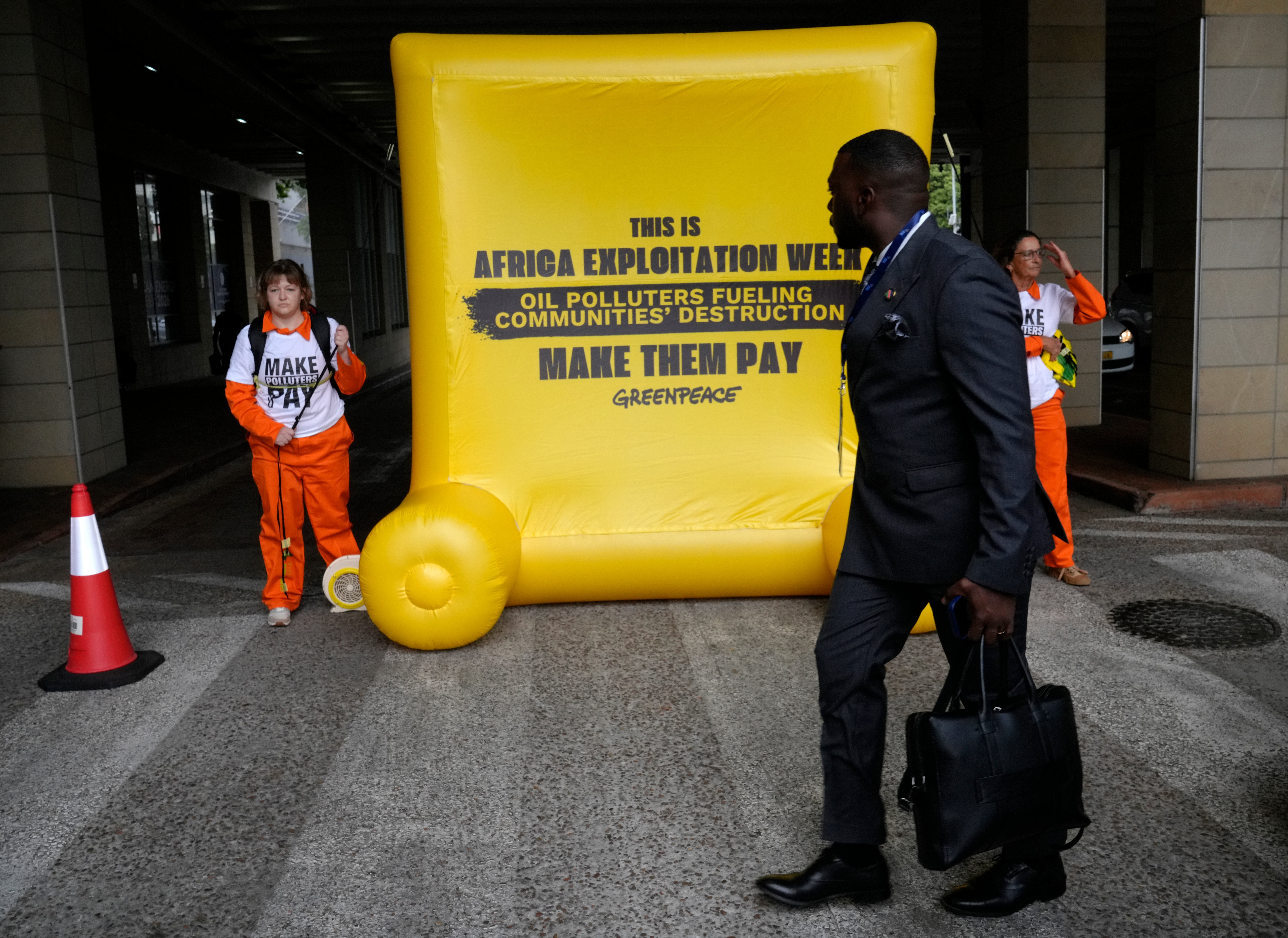 SUDAFRICA CAMBIO CLIMATICO PROTESTA