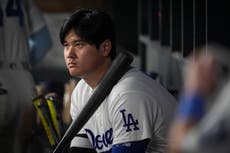 Ohtani pega jonrón de 3 carreras temprano, pero se queda sin más hits y Dodgers caen barridos
