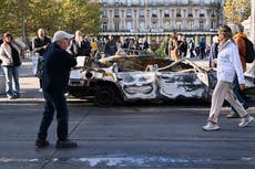 La policía de París reporta 855 arrestos tras choques violentos y saqueos en protestas
