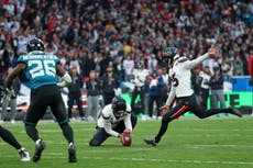 Texans vencen 34-31 a los Jaguars en Wembley con gol de campo de Fairbairn