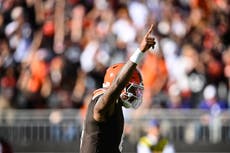 Deshaun Watson lidera avance para gol de campo ganador y Browns remontan 13-10 ante Ravens