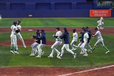 Peralta, Caminero y Díaz guían a Rays a triunfo 7-3 sobre Guardians y avanzan a la Serie Mundial