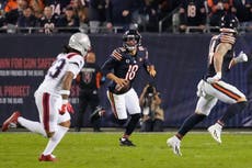 Caleb Williams lanza 2 pases de TD y los Bears vencen 30-24 a Maye y Patriots