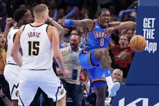 Thunder supera los problemas de tiro de Gilgeous-Alexander y vence 96-84 a Nuggets