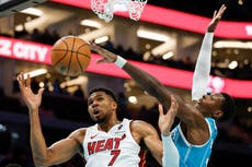 Brandon Miller anota 34 puntos y los Hornets vencen por 115-110 a un Heat sin triunfos