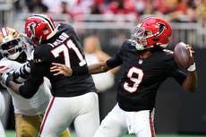 Falcons vencen 29-20 a los 49ers que sufren su primera derrota de la temporada
