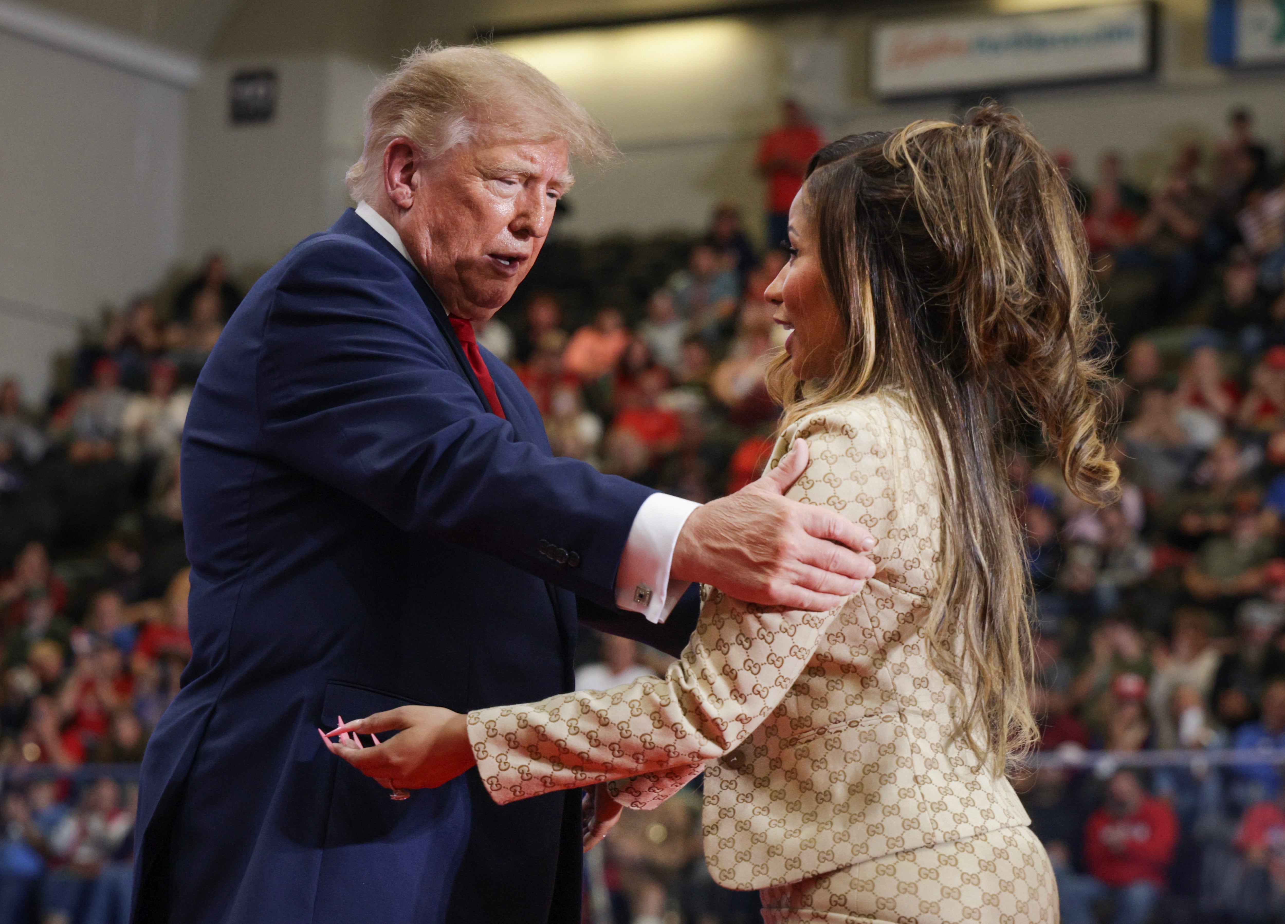 President Donald Trump spoke about rapper Nicki Minaj’s ‘beautiful’ behind at a rally Sunday