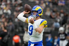 Matthew Stafford rompe récord de pases de anotación de los Rams ante los Raiders