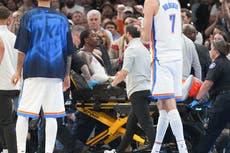 Thunder: Jalen Williams sufre una grave lesión en la pierna izquierda ante Clippers