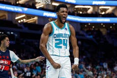 Brandon Miller anota récord personal de 39 puntos y Hornets vencen 110-103 a Wizards